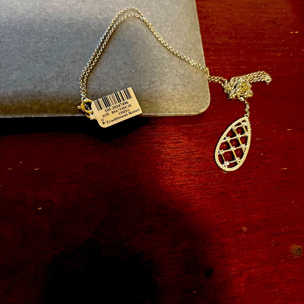 Lab-Created White Sapphire Necklace from Zales NWT